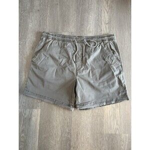 American Eagle Charcoal Elastic Waist Mens Casual Shorts Sz L